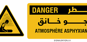 Danger atmosphère asphyxiante