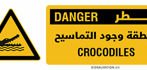 Danger Crocodiles / alligators ou caïmans