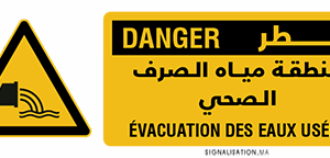 Danger Evacuation des eaux usées