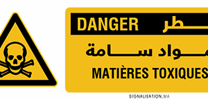 Danger matières toxiques