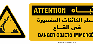 Danger Objets immerges
