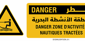 Danger Zone d’activités nautiques tractées