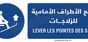 Lever les pointes des skis Plaque horizontale