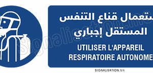 Utiliser l’appareil respiratoire autonome Plaque horizontale
