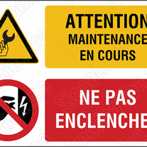 Attention maintenance en cours, ne pas enclencher