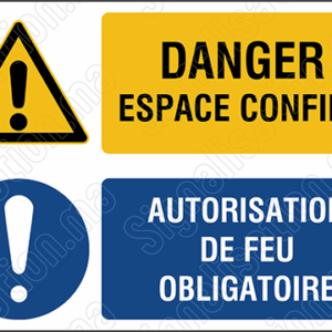 Danger espace confiné - Autorisation de feu obligatoire