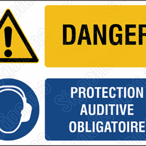 Danger - Protection auditive obligatoire