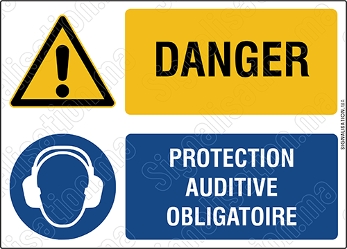 Danger - Protection auditive obligatoire