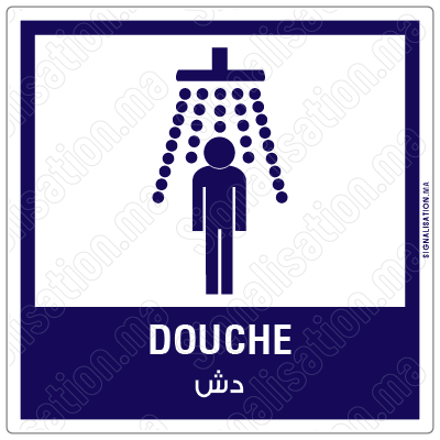 Douche (homme) Plaque