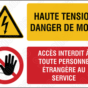 Haute tension, danger de mort