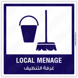 Local ménage Plaque