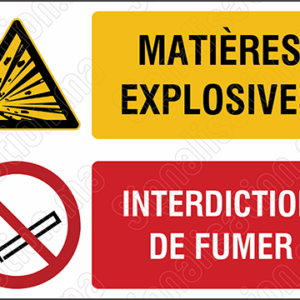 Matières explosives -  Interdiction de fumer
