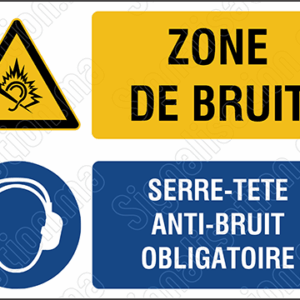 Zone de bruit, serre-tête anti-bruit obligatoire